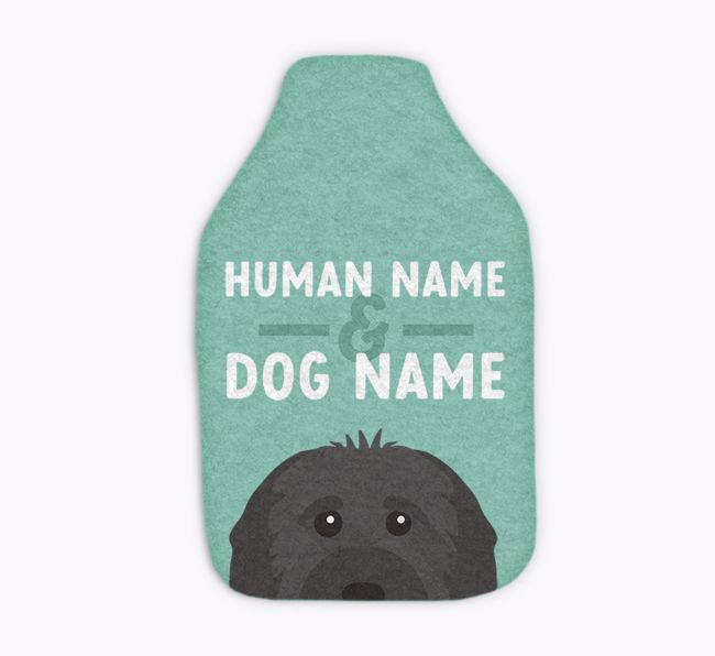 Human and Dog Names: Personalised {breedFullName} Hot Water Bottle